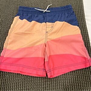 Boys Striped Swim Shorts